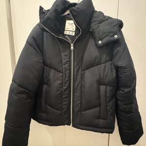 Abercrombie & Fitch Black Puffer Jacket